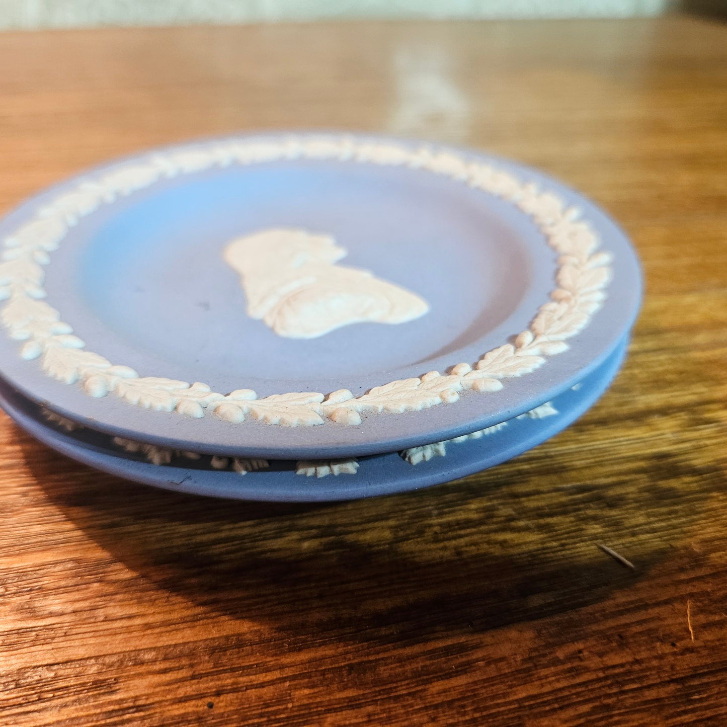 Pair of Wedgwood Blue Jasperware Classical Dishes
