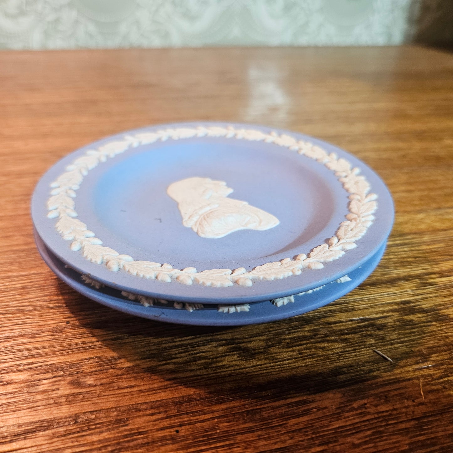 Pair of Wedgwood Blue Jasperware Classical Dishes