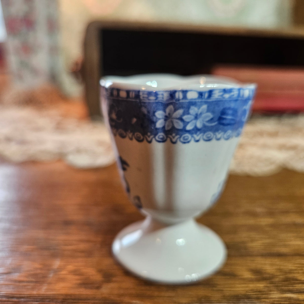 Spode Camilla Blue Copeland England Vintage Egg Cup