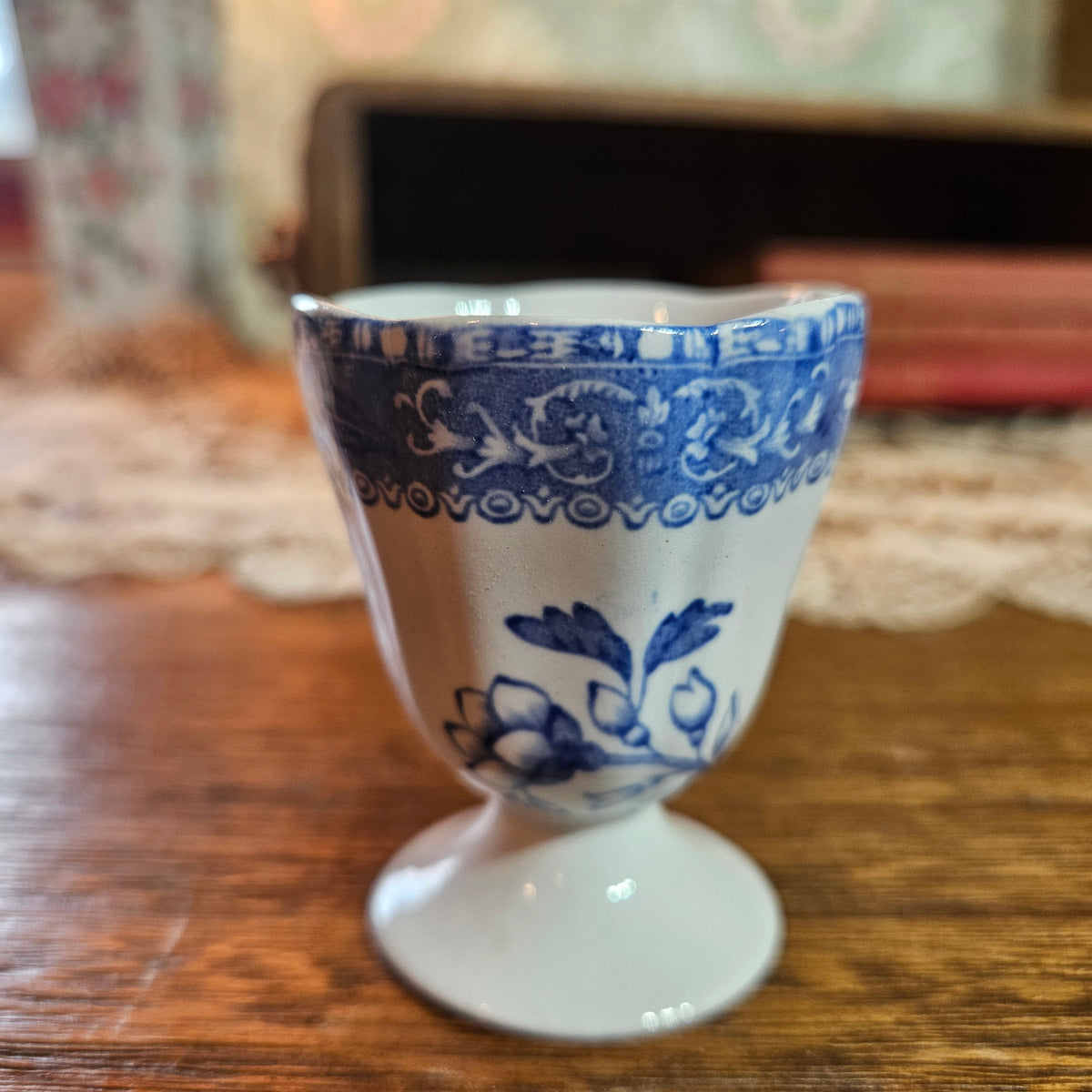 Spode Camilla Blue Copeland England Vintage Egg Cup