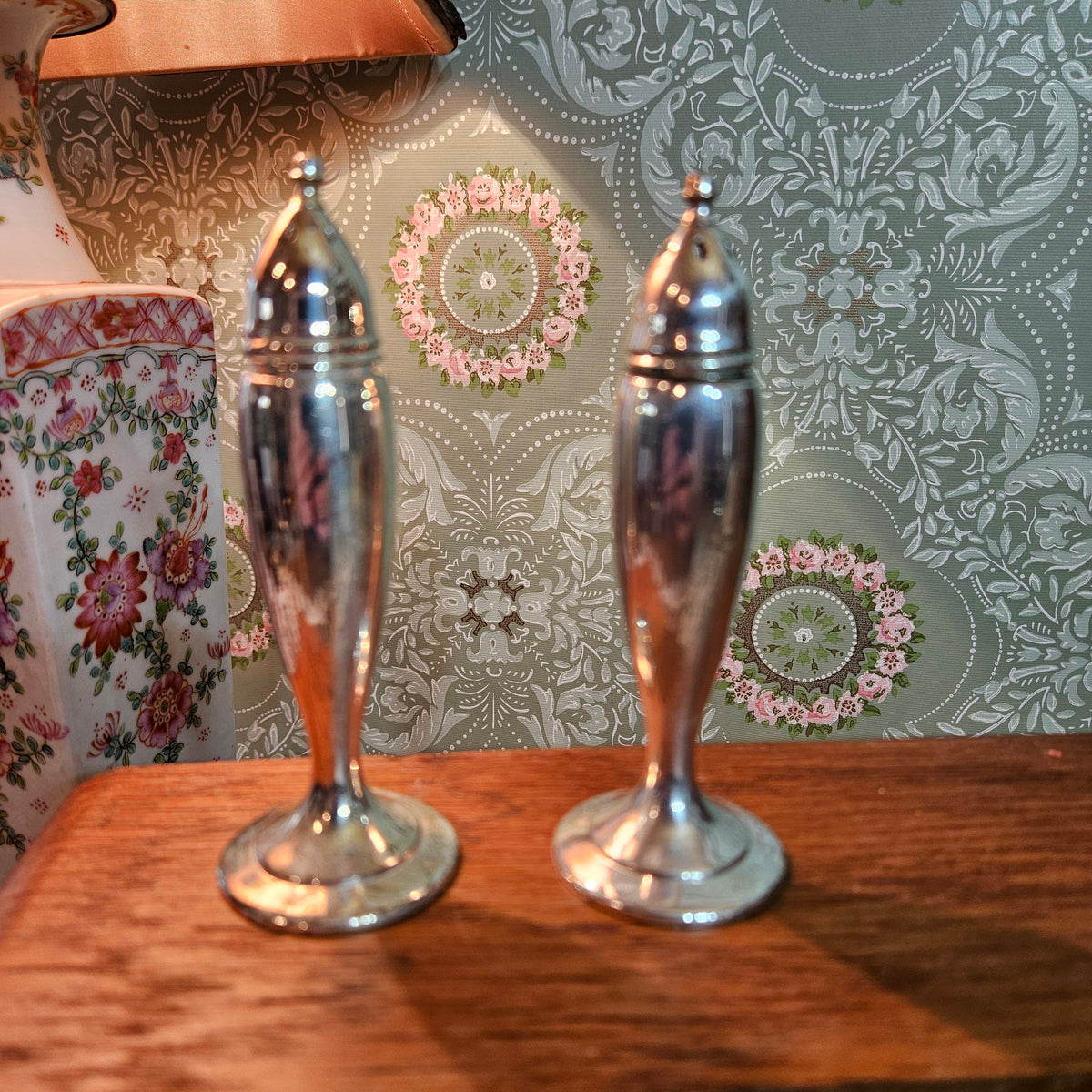 Webster Co Sterling Silver Salt and Pepper Shakers Pair B48