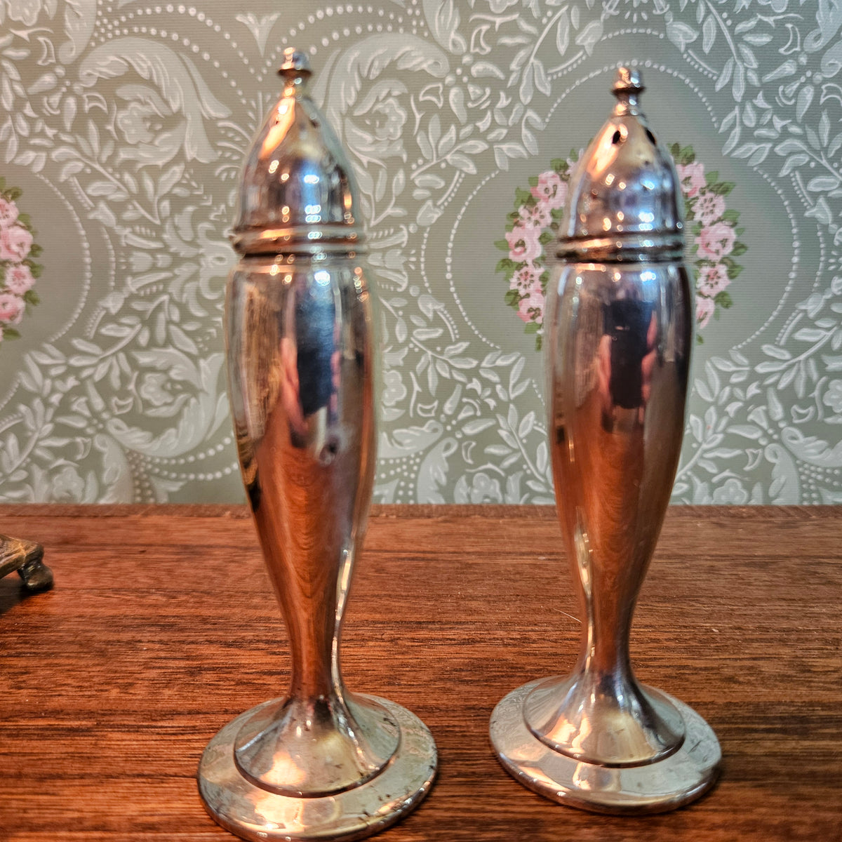 Webster Co Sterling Silver Salt and Pepper Shakers Pair B48