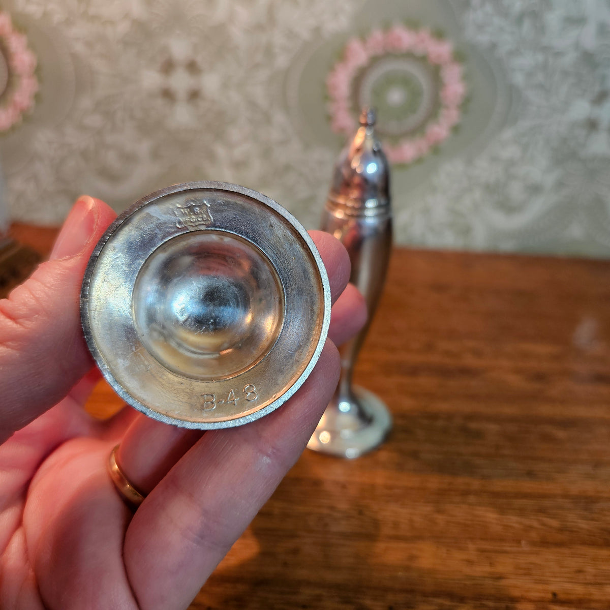 Webster Co Sterling Silver Salt and Pepper Shakers Pair B48