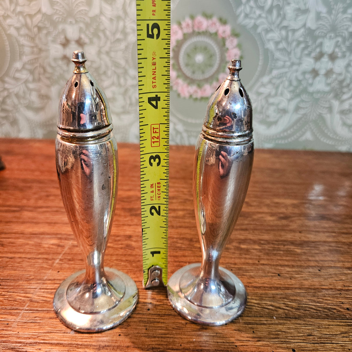 Webster Co Sterling Silver Salt and Pepper Shakers Pair B48