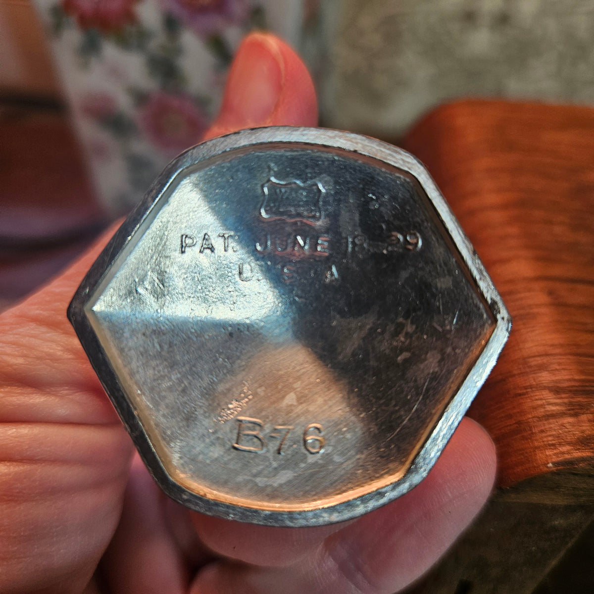 W.B. Mfg. Co. 1929 Silver Plate Salt Pepper Shakers