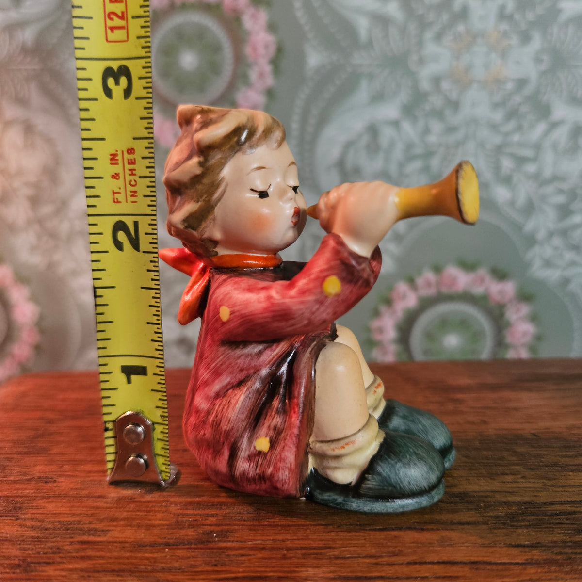 Goebel W. Germany Child Playing Horn Figurine
