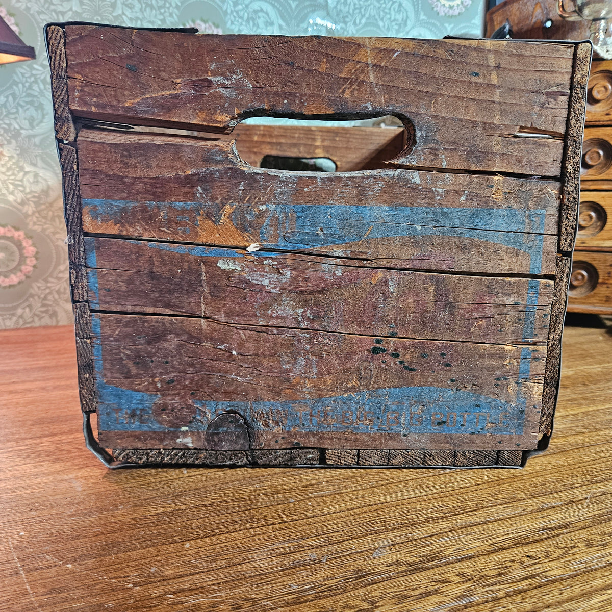Pepsi-Cola Wooden Advertising Crate