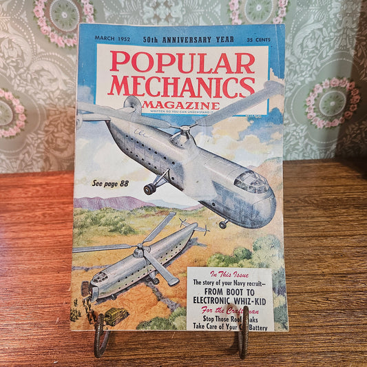 Popular Mechanics March 1952 50th Anniversary Helicopter Issue