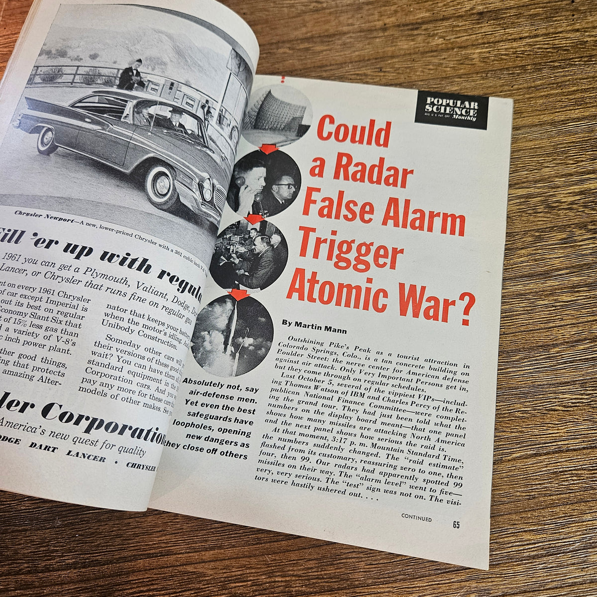 Popular Science April 1961 Vintage Magazine Yard Machines Cover