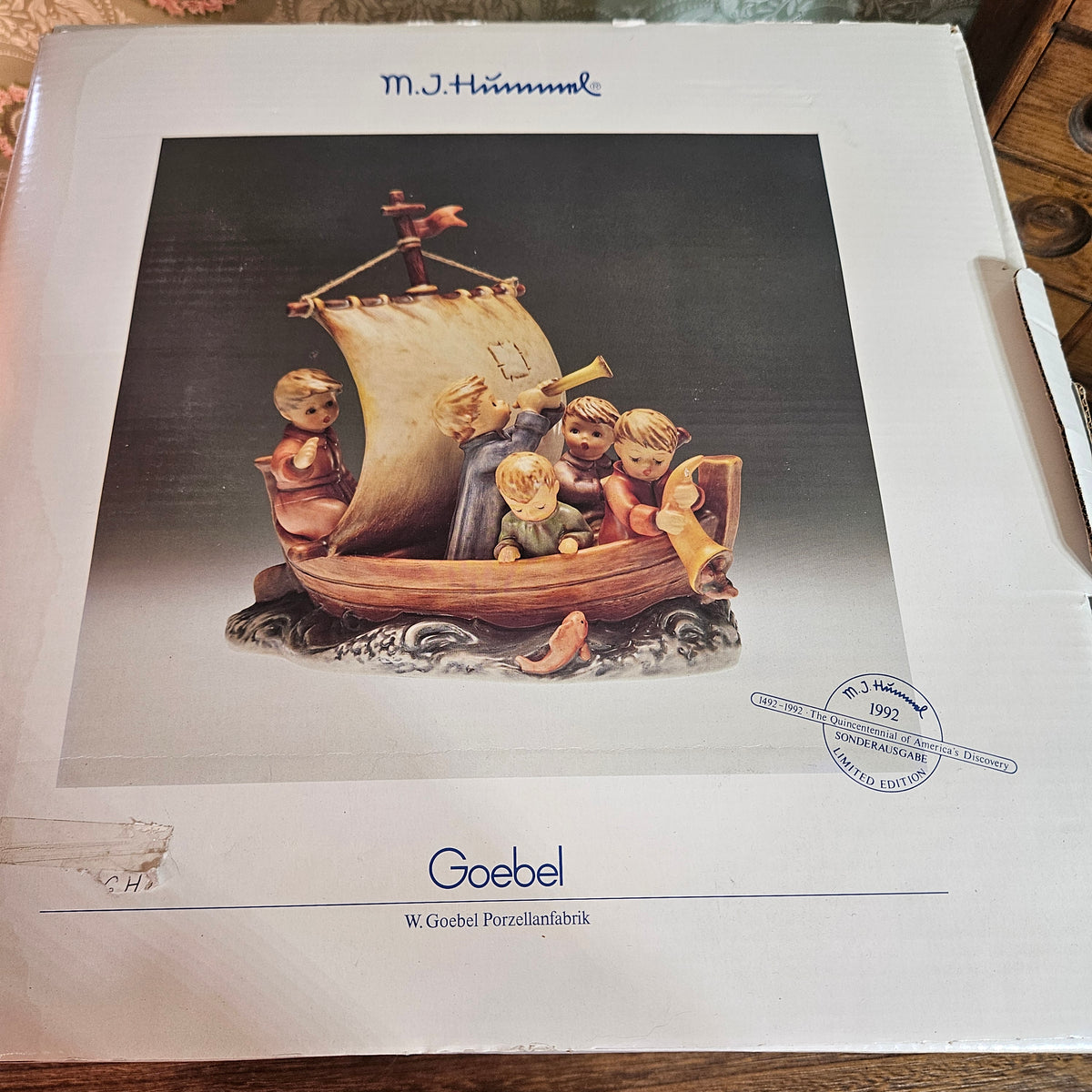 Goebel Hummel 530 Land in Sight Large Figurine with Box