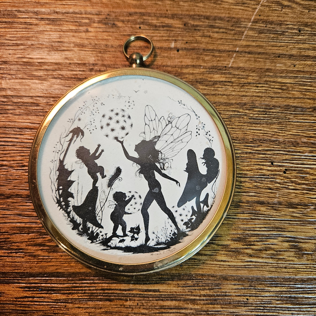 Pair Peter Bates Enchanted Series Fairy Silhouette Miniatures