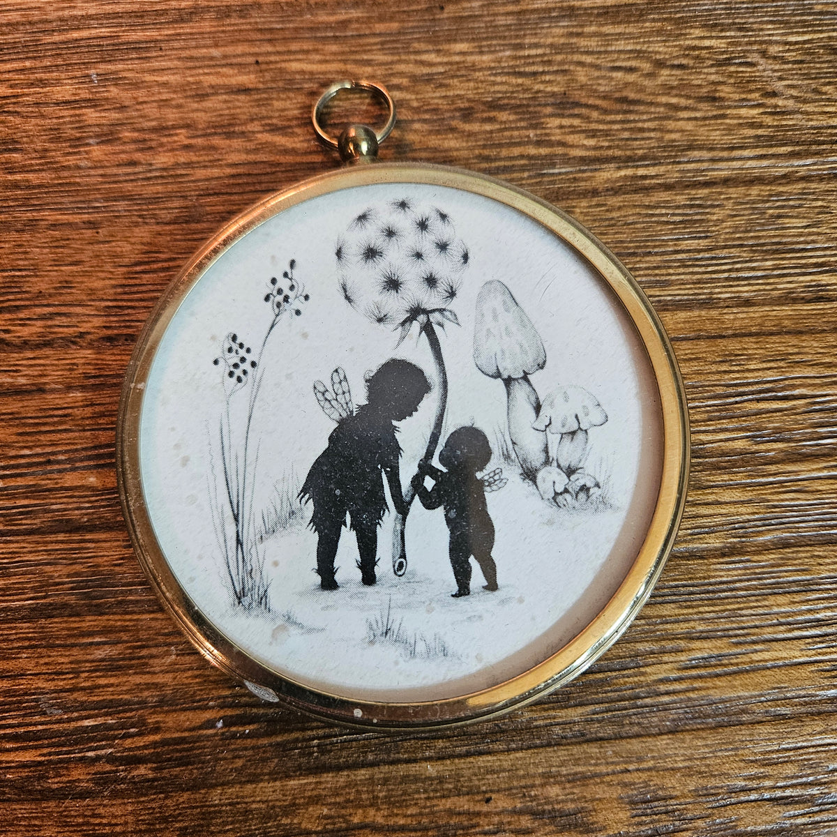 Pair Peter Bates Enchanted Series Fairy Silhouette Miniatures