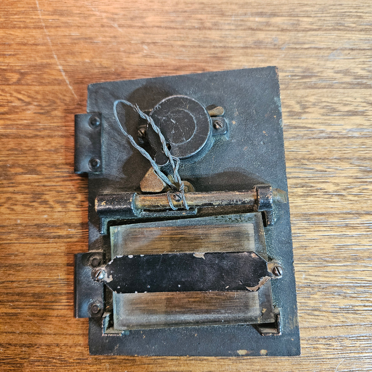 Vintage U.S. Post Office Box Door No. 14 Combination Lock