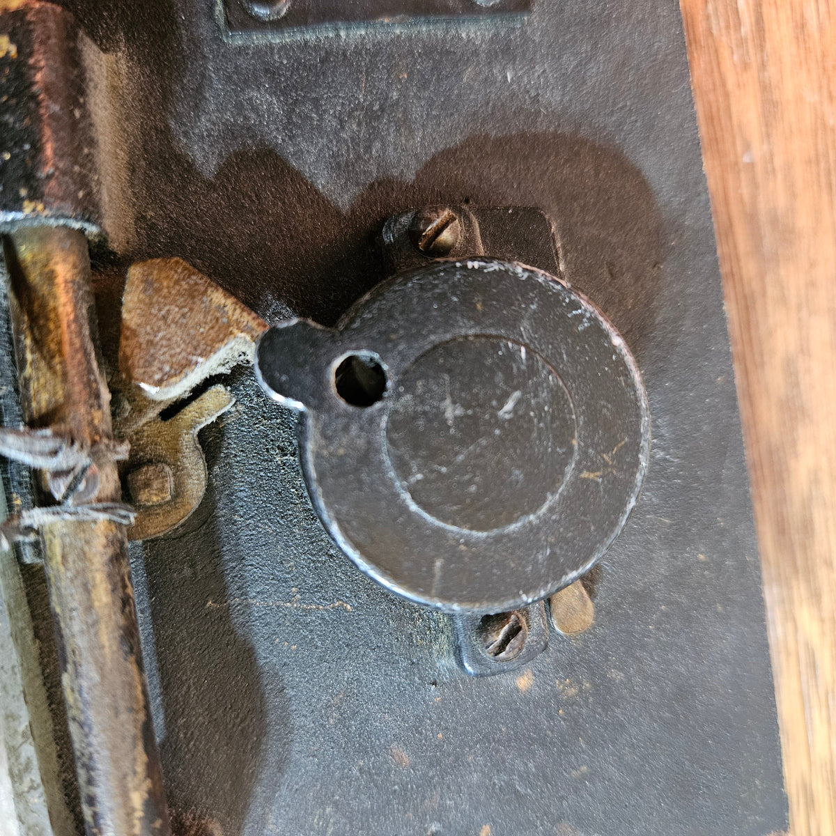 Vintage U.S. Post Office Box Door No. 14 Combination Lock
