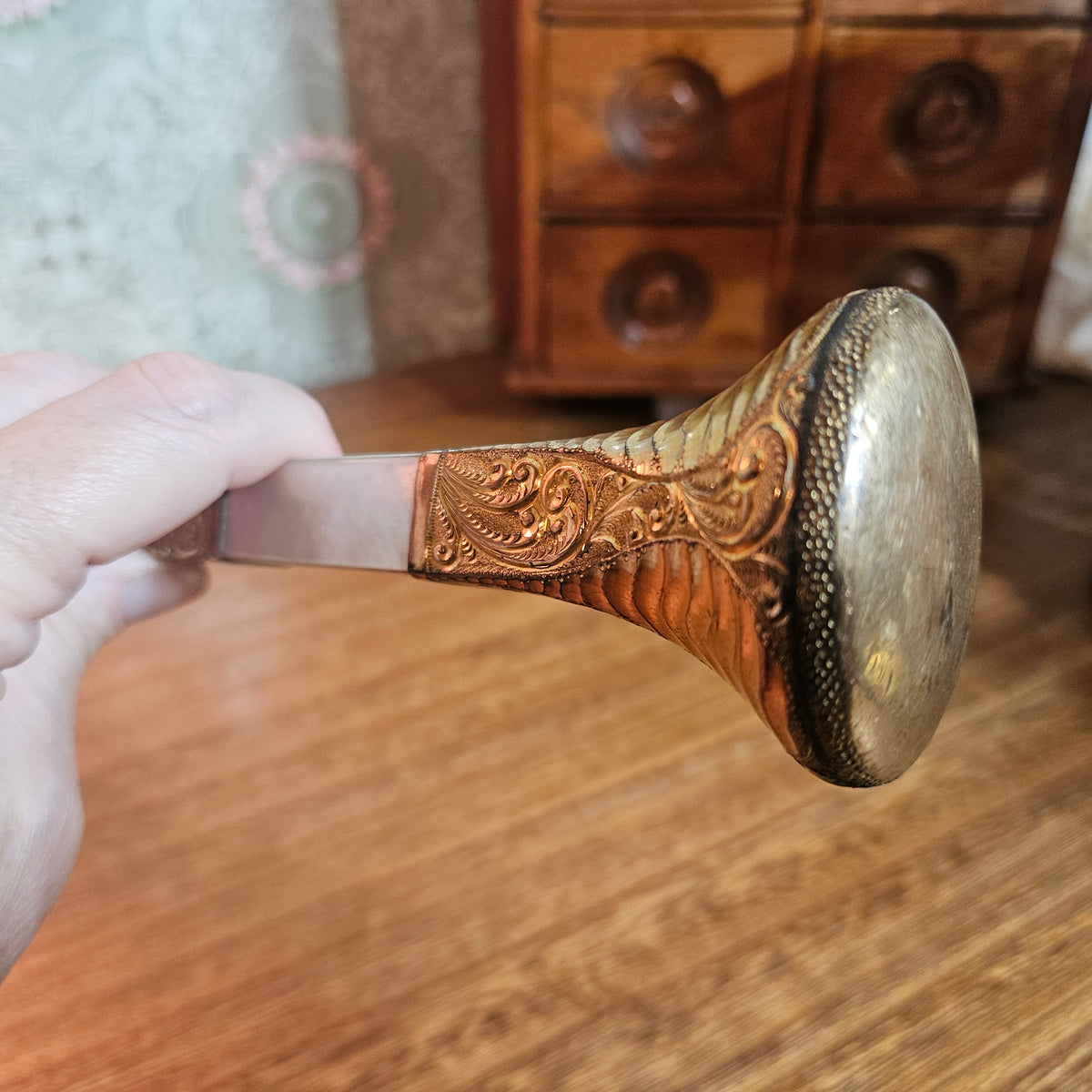 Mother of Pearl Parasol Handle 13 Inch