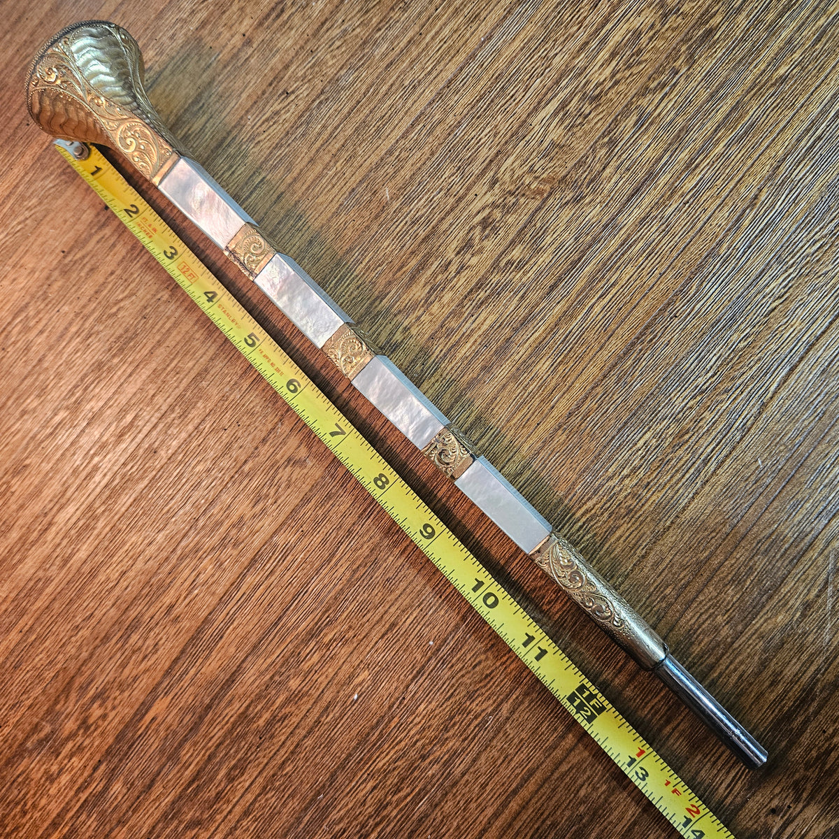 Mother of Pearl Parasol Handle 13 Inch