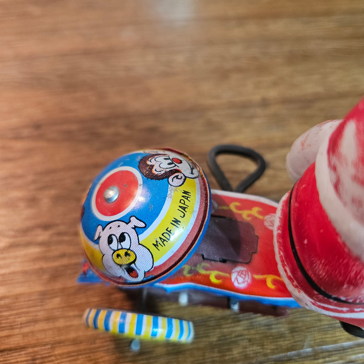 Japan Wind-Up Santa Tricycle Toy