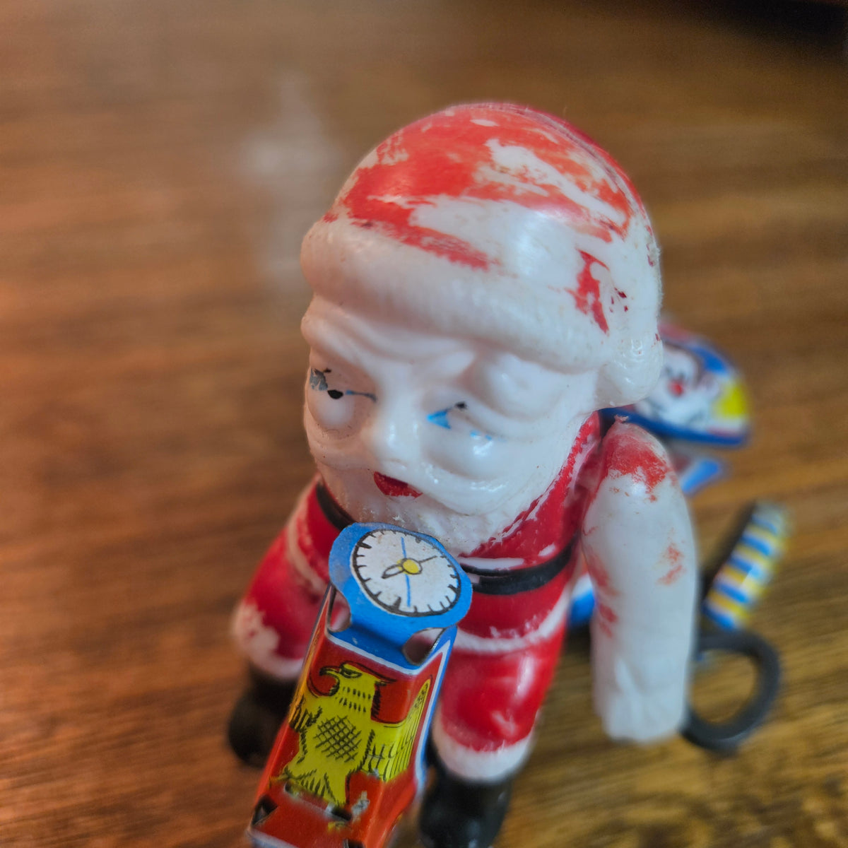 Japan Wind-Up Santa Tricycle Toy