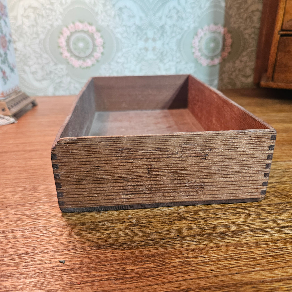 Pyrography Peacock Wooden Box