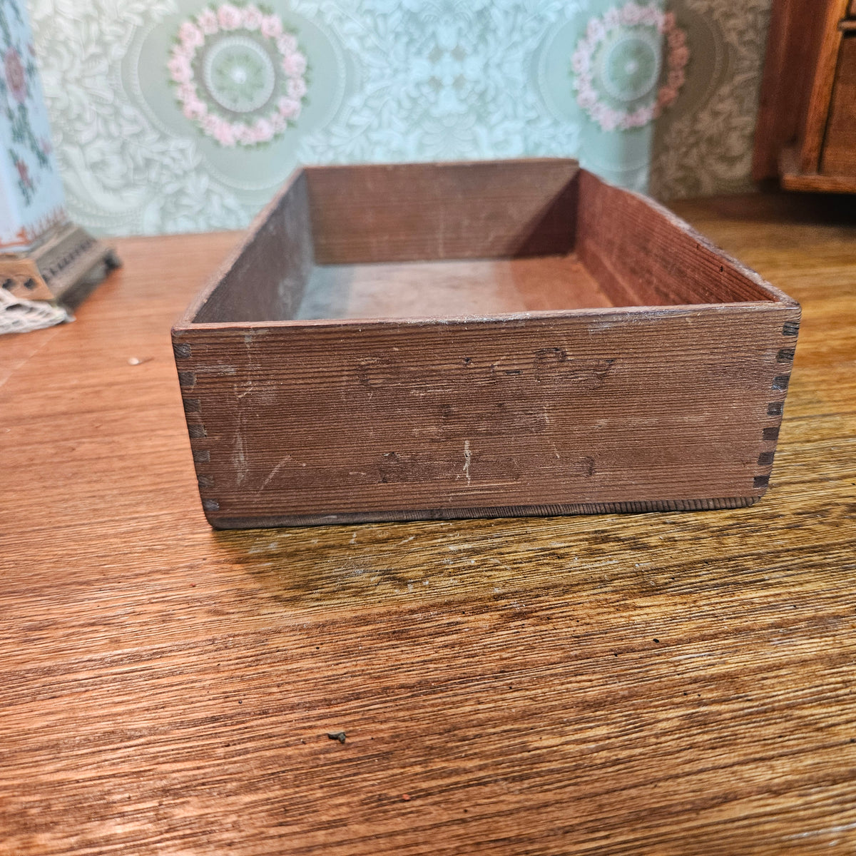 Pyrography Peacock Wooden Box