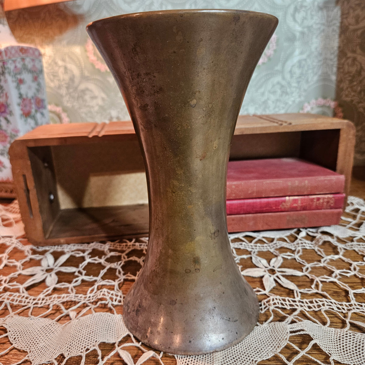 Heintz Sterling on Bronze California Pepper Vase