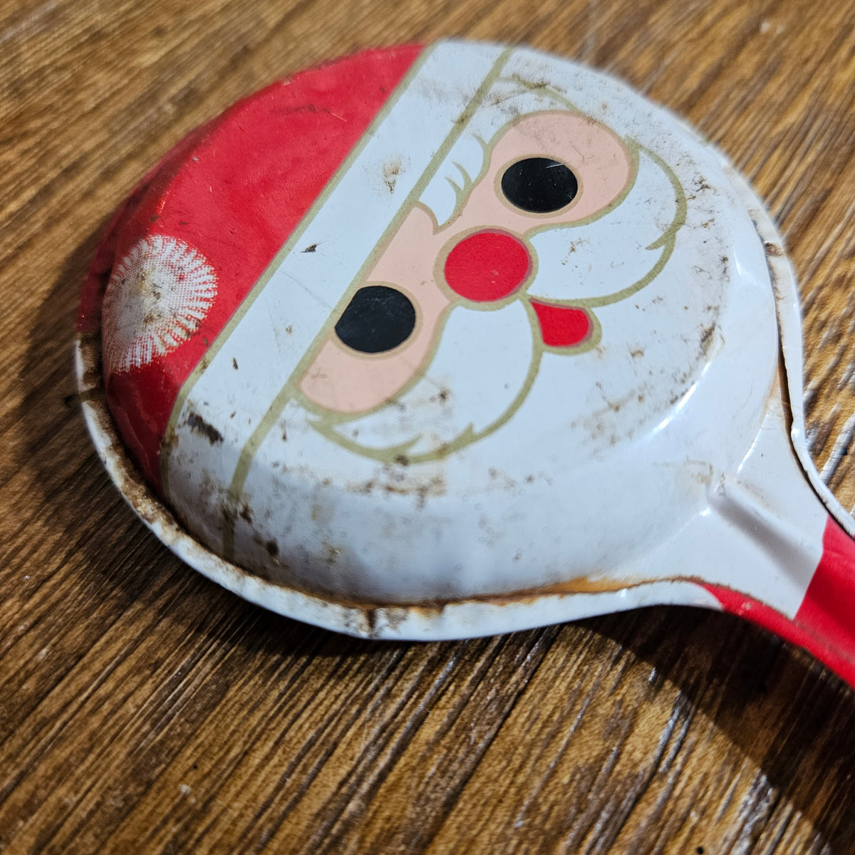 Made in Japan Tin Santa Christmas Noisemaker