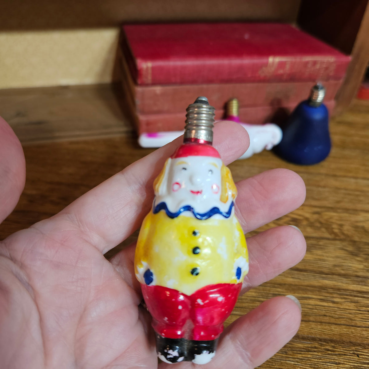 Set of 3 Vintage Figural Christmas Light Bulbs Untested
