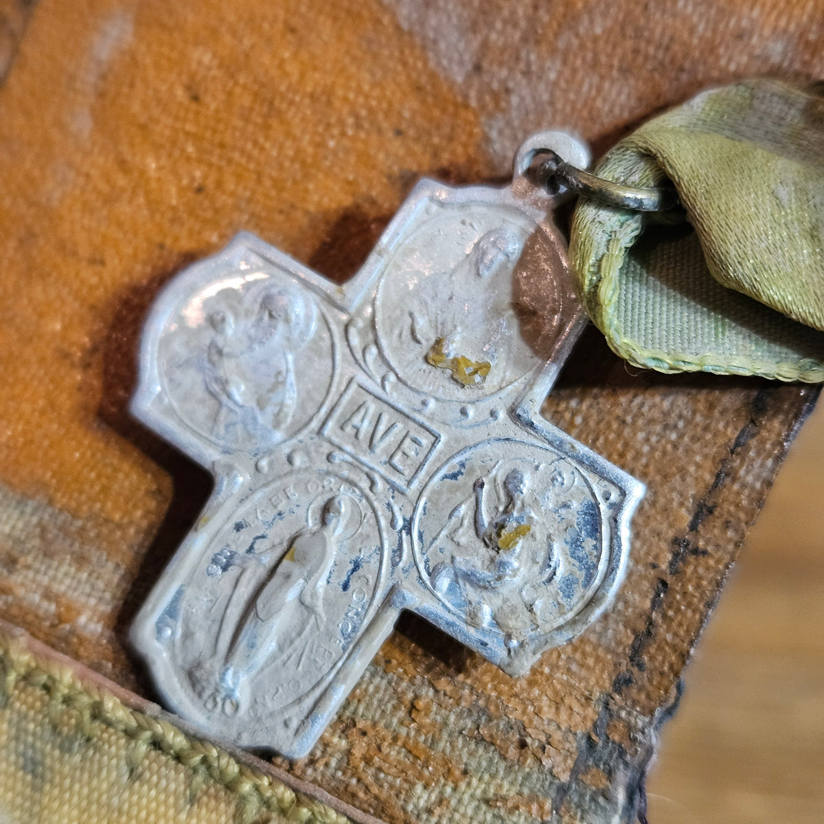 Antique Catholic Pocket Devotional Sick Call Set