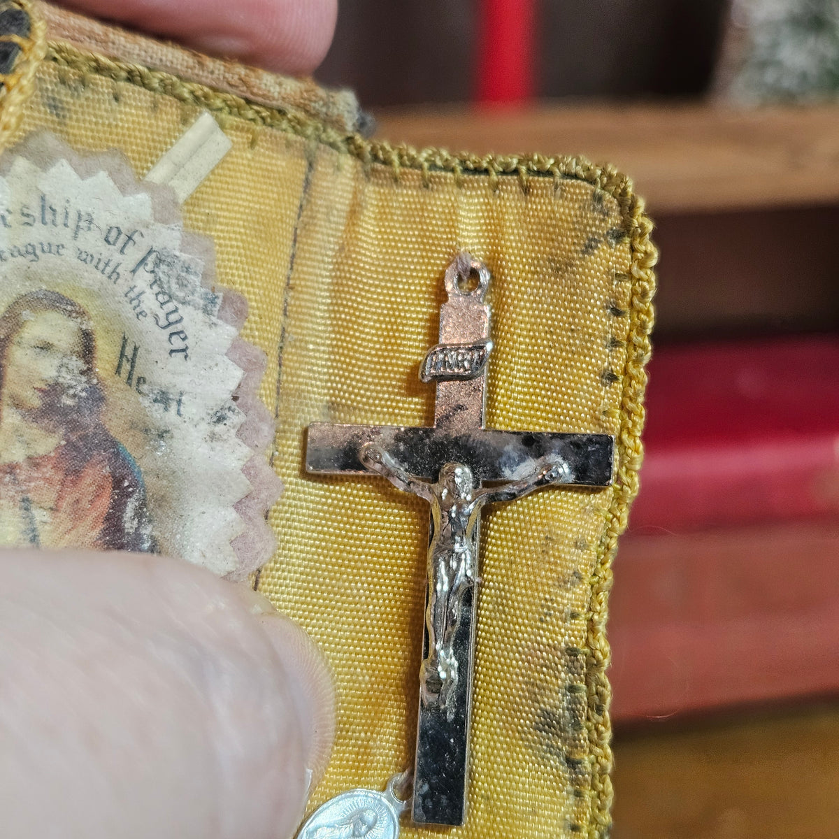 Antique Catholic Pocket Devotional Sick Call Set