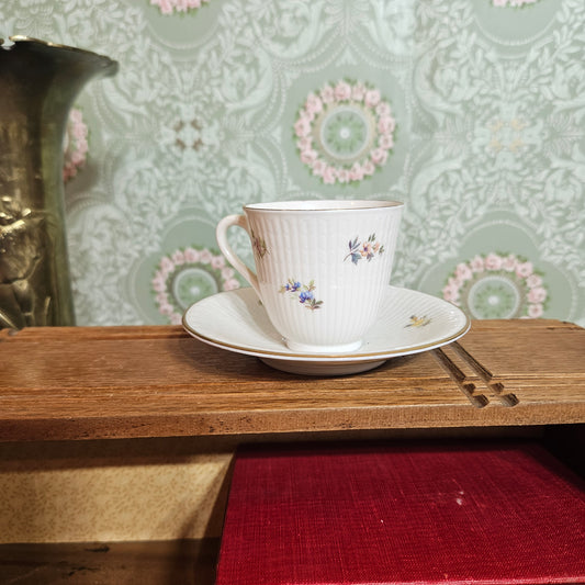 Vintage Portland Germany 563 Floral Cup and Saucer