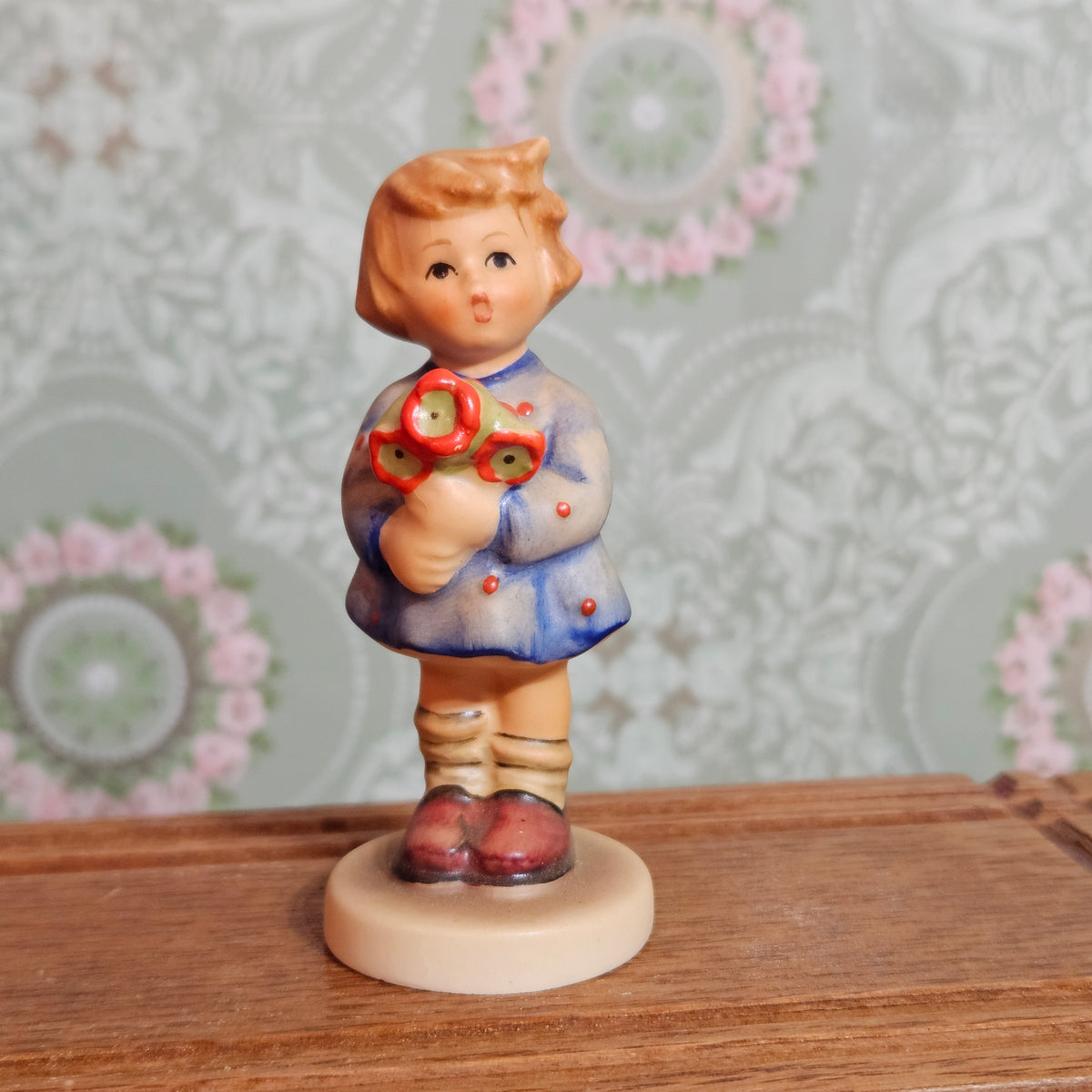 Vintage Goebel Hummel Girl with NosegayFigurine