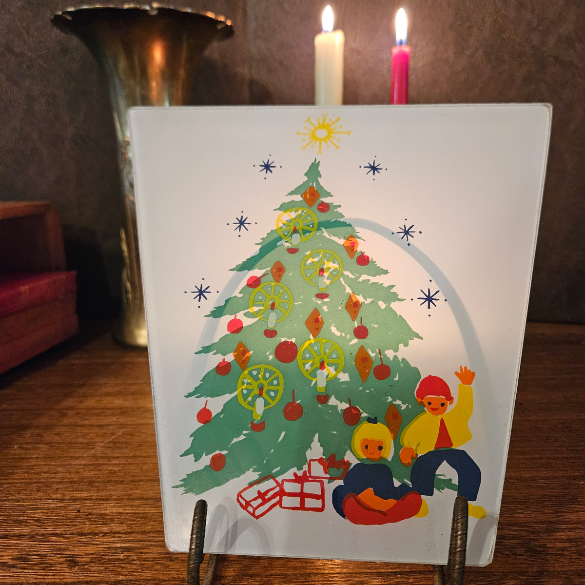Charmglow Holiday Glass Panels Set of 3
