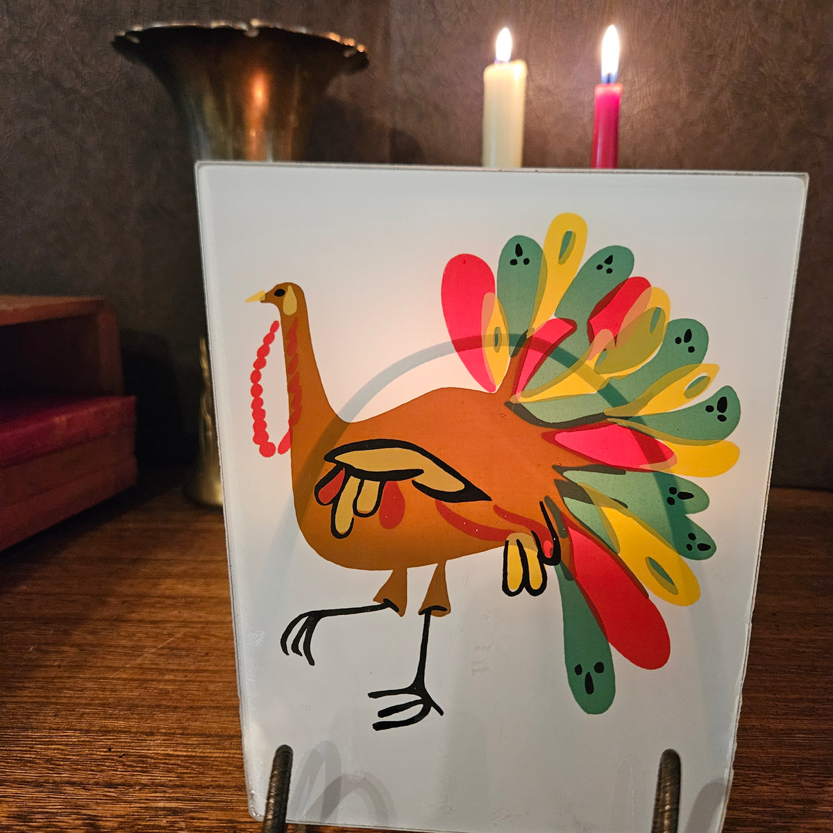 Charmglow Holiday Glass Panels Set of 3
