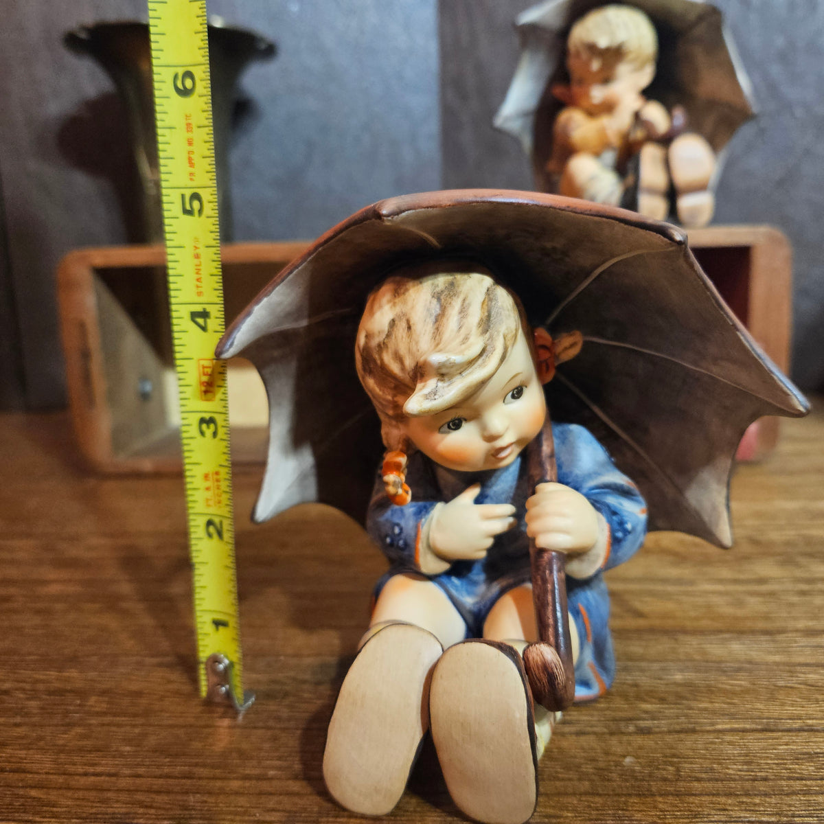 Goebel Hummel Umbrella Boy & Umbrella Girl 5" Pair