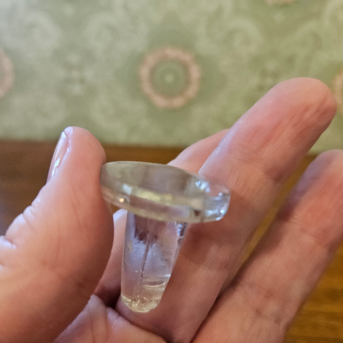 Lot of 5 Vintage Clear Glass Bottle and Decanter Stoppers