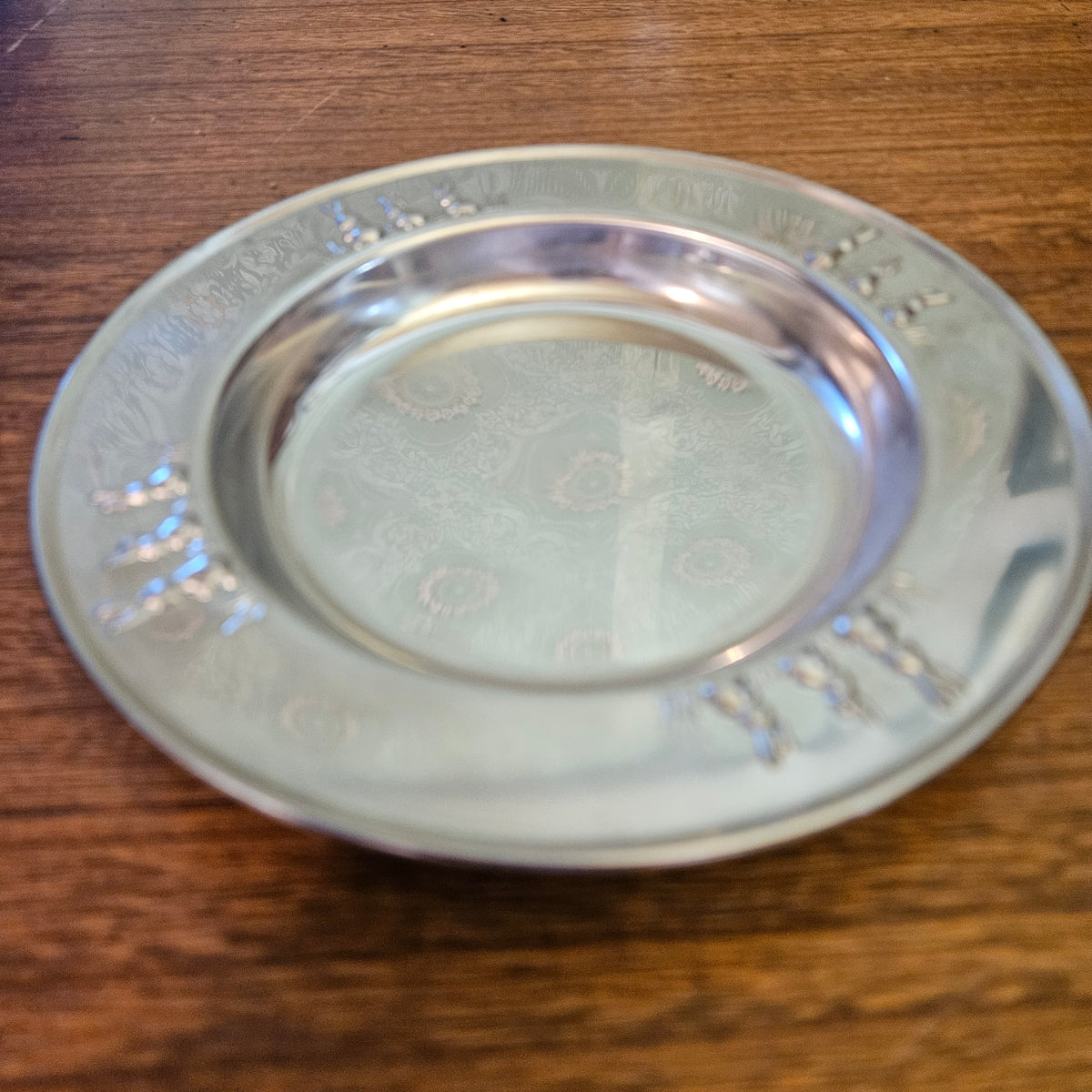 Silverplate Bunny Rabbit Child's Bowl