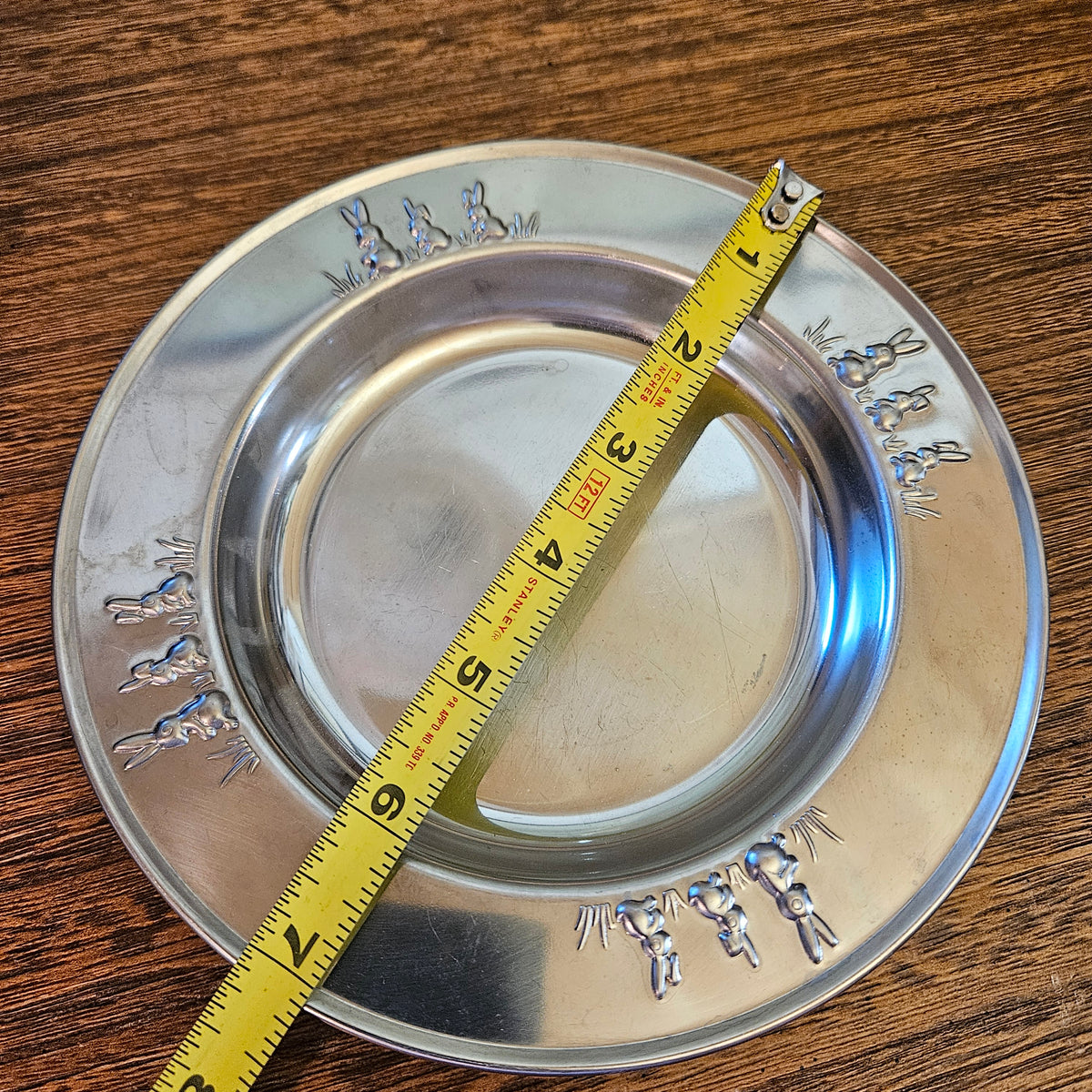 Silverplate Bunny Rabbit Child's Bowl