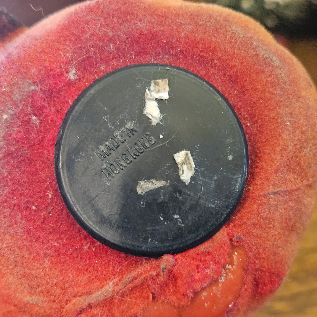 Vintage Flocked Santa Claus Coin Bank