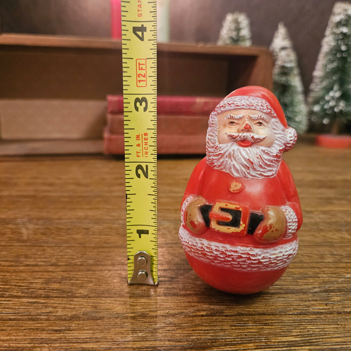 Vintage Hong Kong Roly-Poly Wobble Santa
