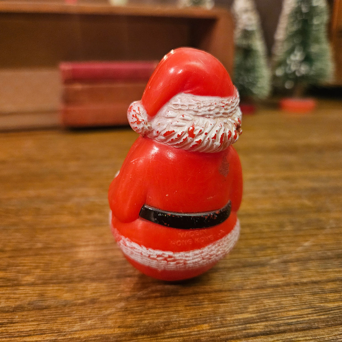 Vintage Hong Kong Roly-Poly Wobble Santa