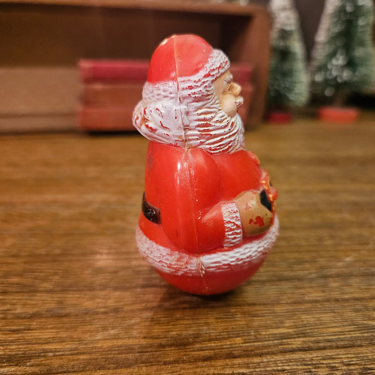 Vintage Hong Kong Roly-Poly Wobble Santa