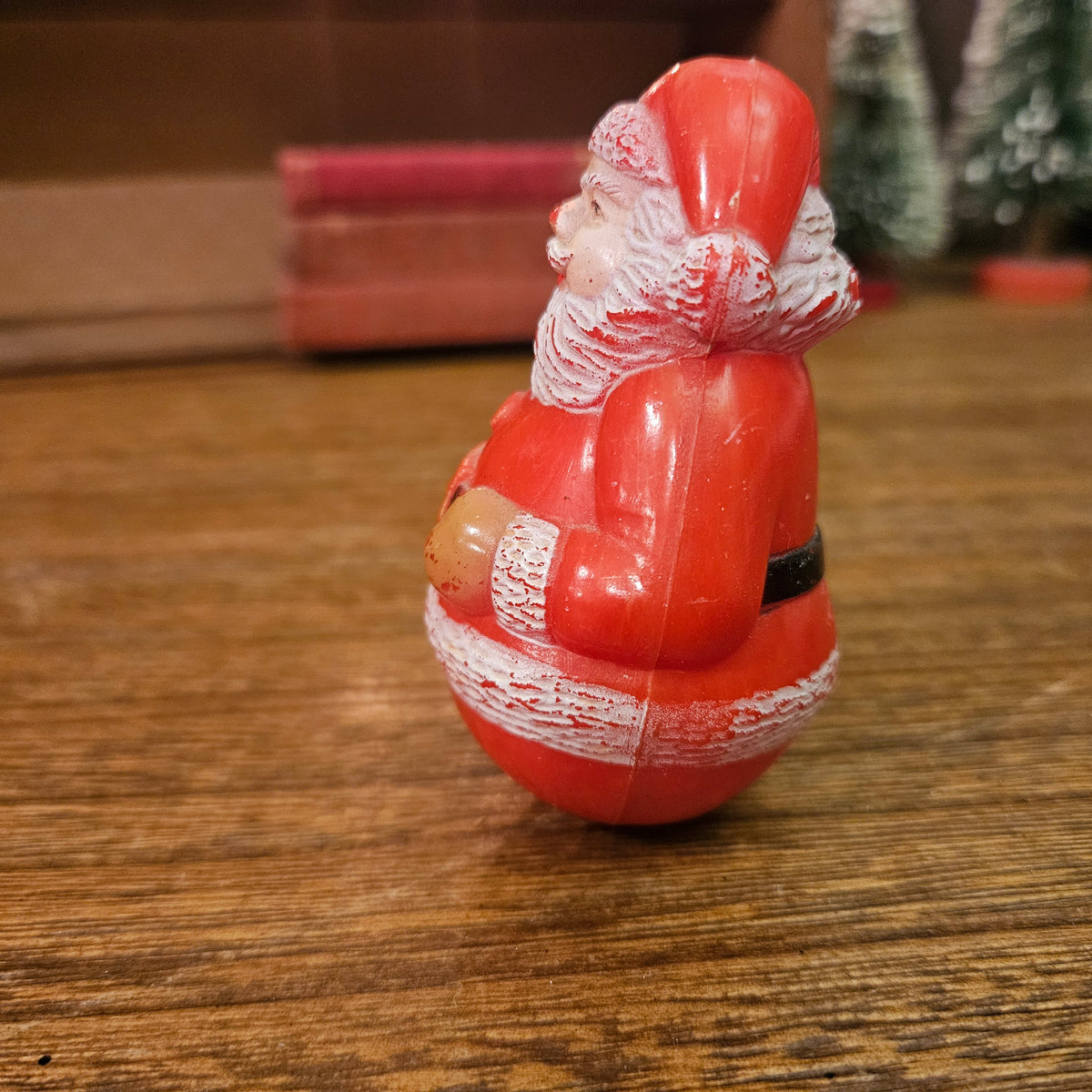 Vintage Hong Kong Roly-Poly Wobble Santa