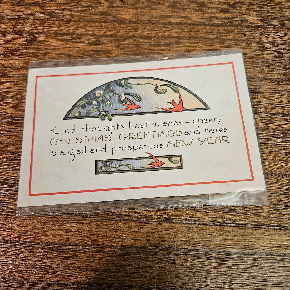 Antique Christmas & New Year Greeting Postcards, Set of 3