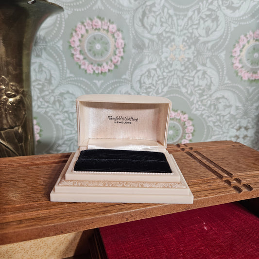 Vintage Weisfield & Goldberg Jewelers Ornate Jewelry Presentation Box