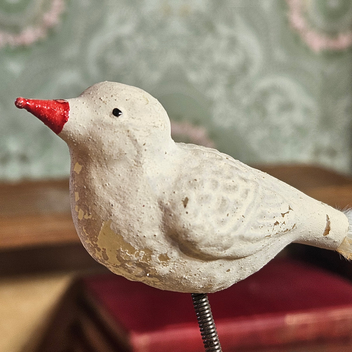 Set of 5 Vintage Glass Bird Clip-On Christmas Ornaments – Mixed Flock