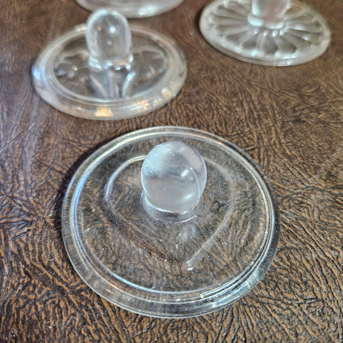 Vintage Williams-Sonoma Glass Cookie Stamp Set in Original Box