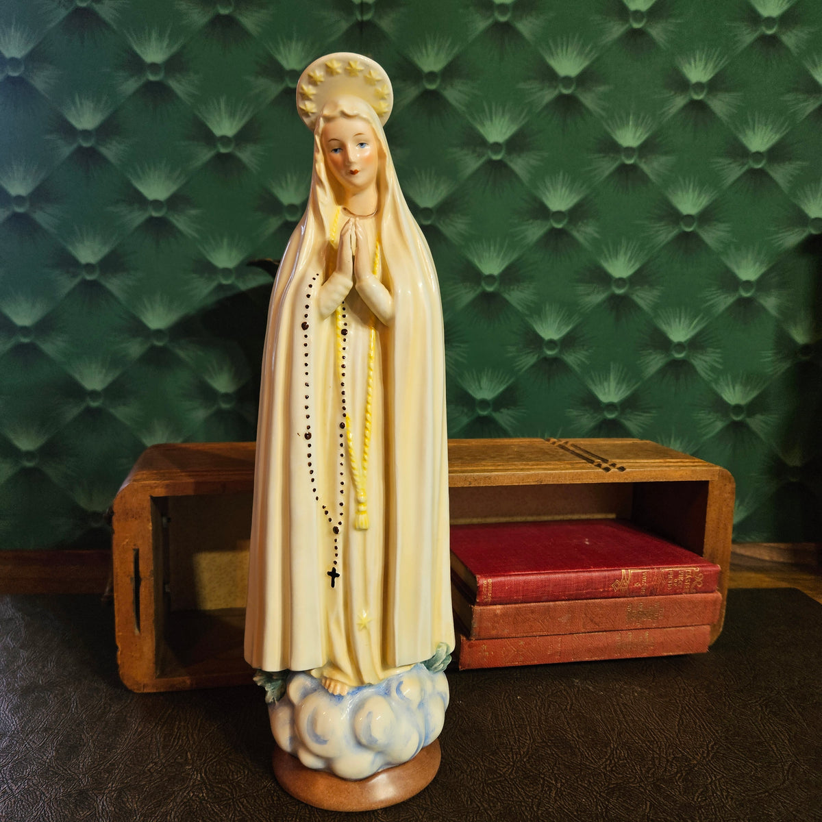 Vintage Goebel Our Lady of Fatima Statue Full Bee TMK-2 Germany
