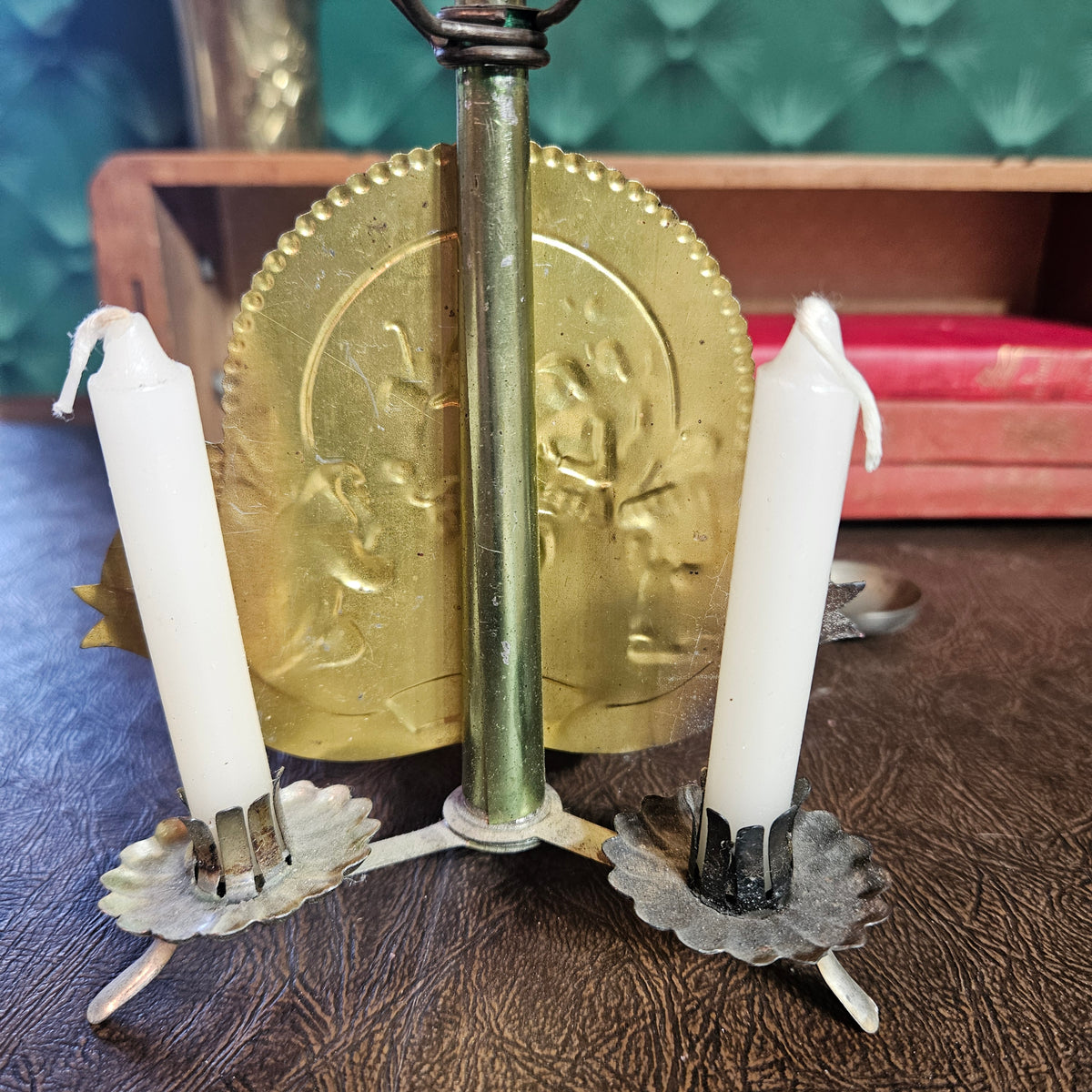 Working Vintage Angel Chime Christmas Candle Carousel