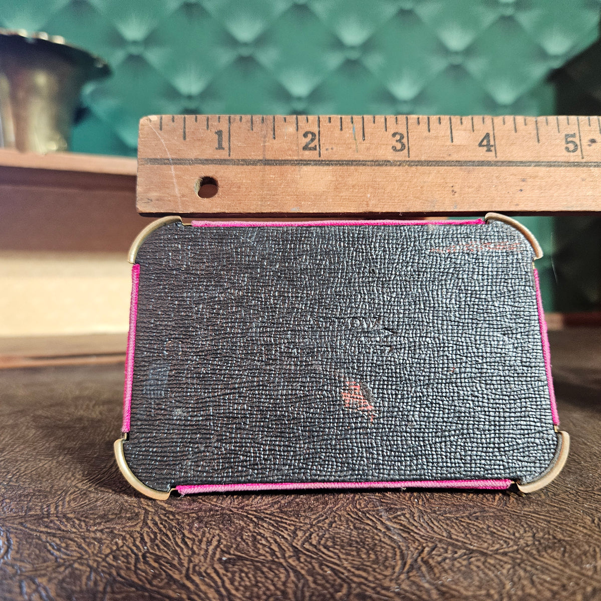 Vintage Bulova Fifth Avenue Pink Velvet Watch Jewelry Box