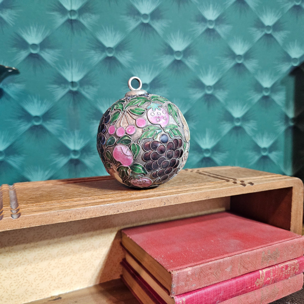 Cloisonne Enamel Fruit Ornament